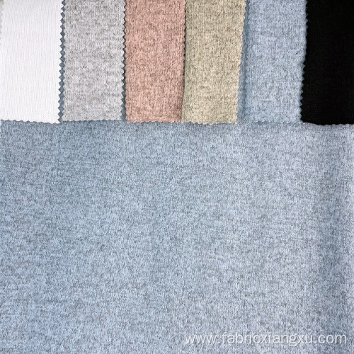 single brushed poly elastic jersey brush fabrics